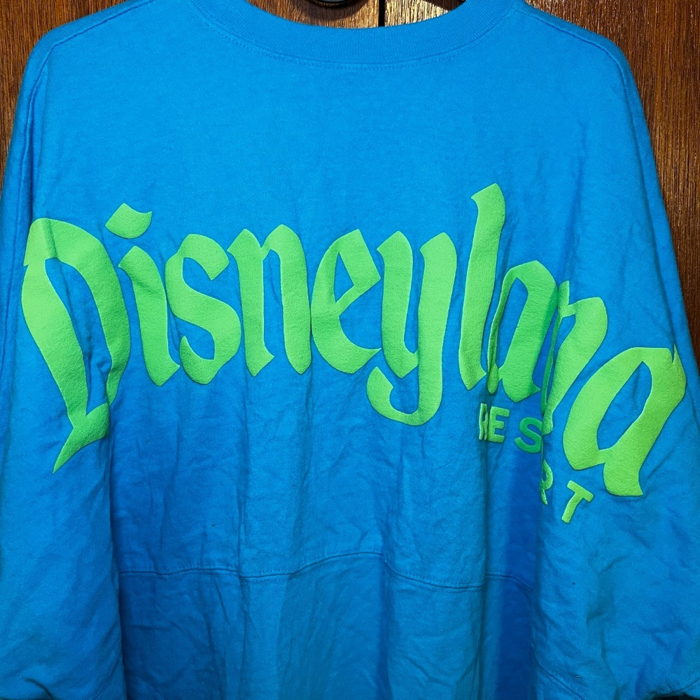Disneyland Resort Spirit Jersey – Blue Green Long Sleeve - Picture 4 of 5